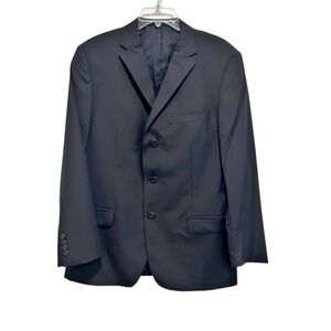 Z Zegna City Men's Black Suit Jacket Sportscoat Size 52R Wool Italian Classic